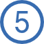 number-five-in-circular-button